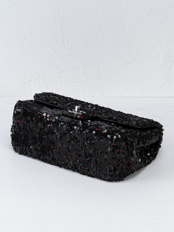 Chanel Sequin Single Flap Bag