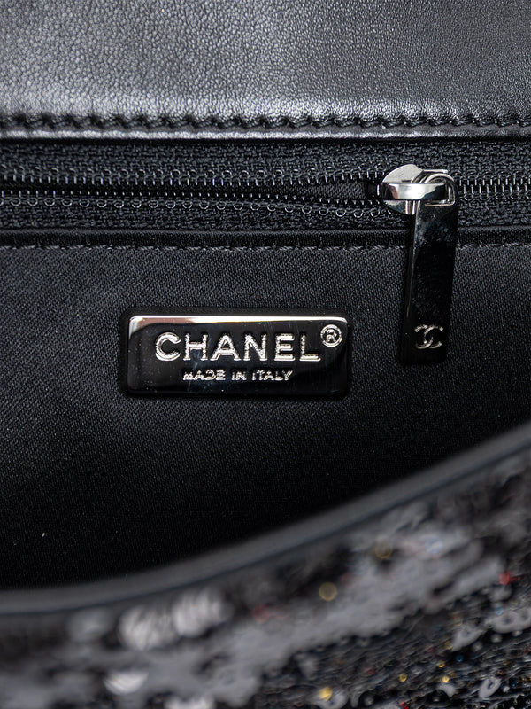 Chanel Sequin Single Flap Bag