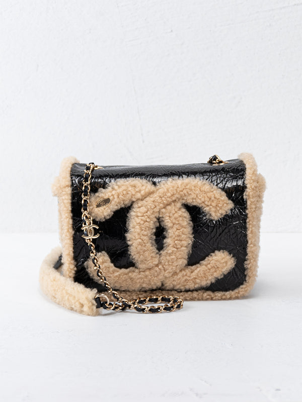 Chanel Shearling CC Mania Flap