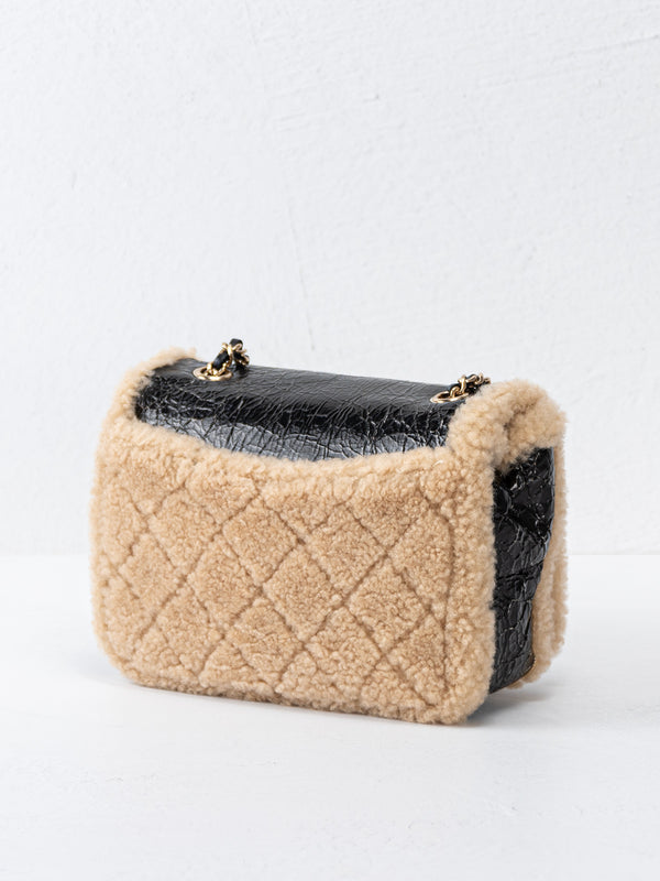 Chanel Shearling CC Mania Flap