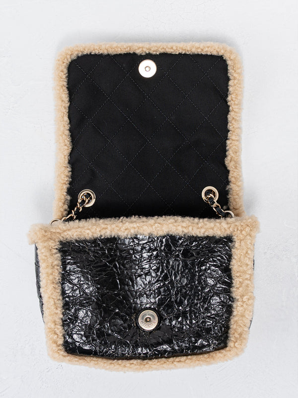 Chanel Shearling CC Mania Flap