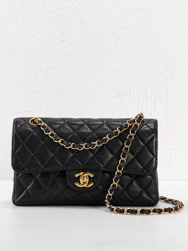 Chanel Small Classic Caviar Double Flap Bag