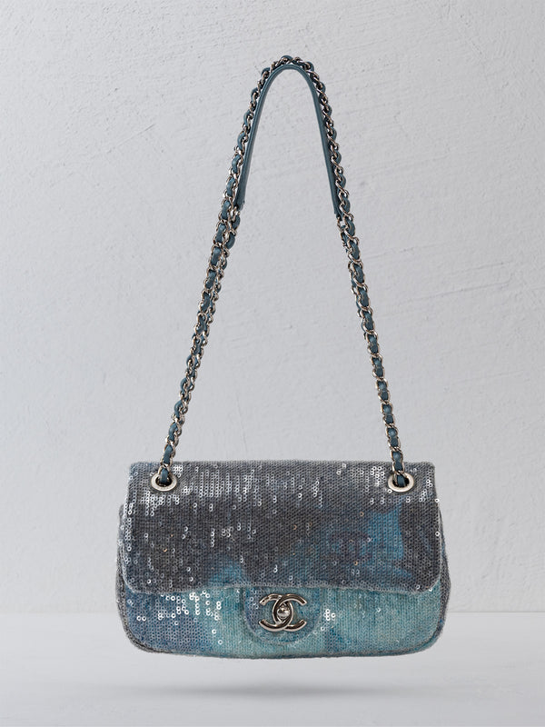 Chanel Small Sequin Waterfall Flap Bag