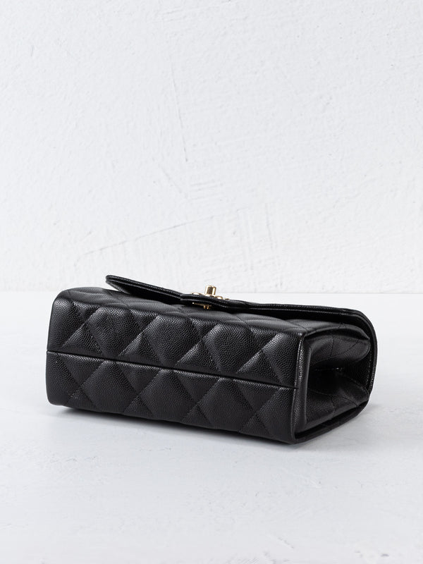 Chanel Caviar Quilted Mini Retro Twist Top Handle