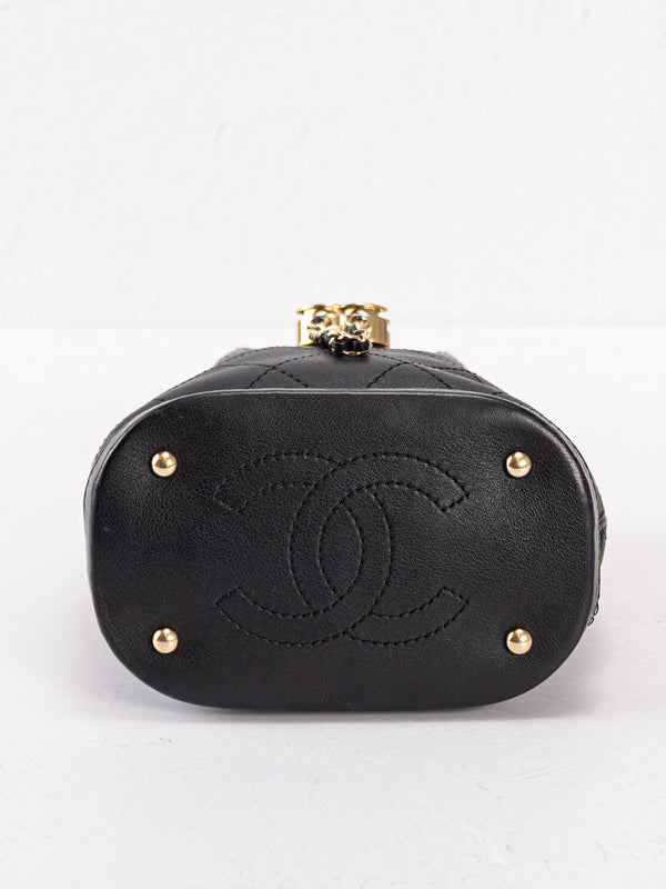 Chanel Lambskin Drawstring Bucket Bag