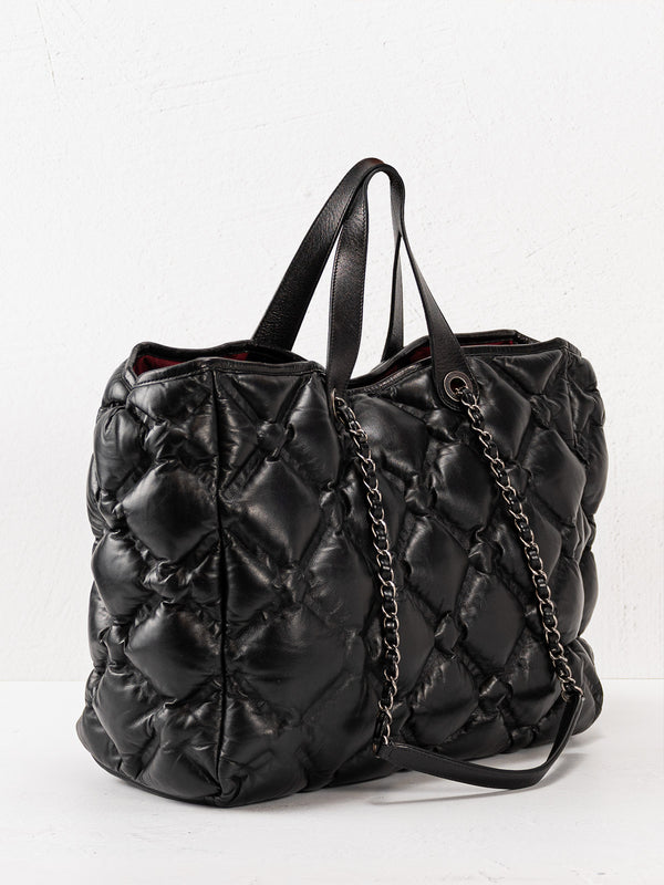 Chanel Chesterfield Lambskin Shopping Tote
