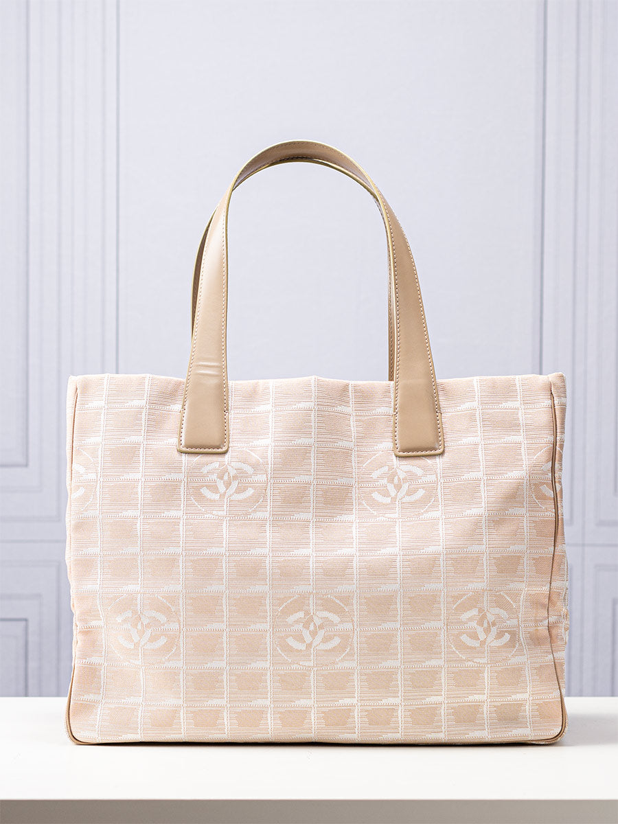 chanel beige travel tote bag Chanel Travel Ligne Tote – Handbag Social Club