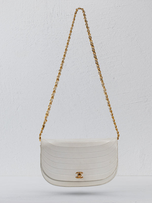 Chanel Half Moon Single Flap Bag