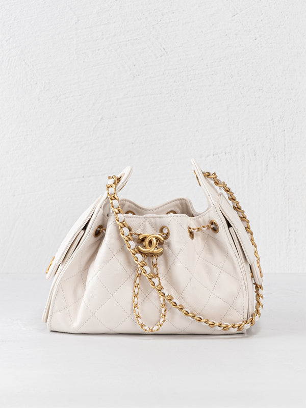 Chanel 25 Caviar Mini Hobo