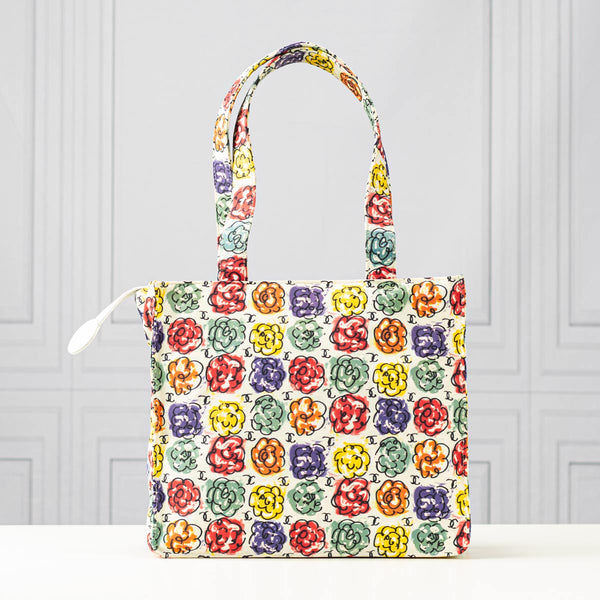 Chanel Camellia Print Mini Tote