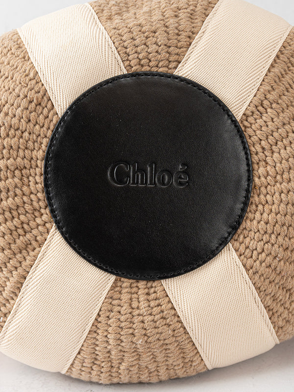 Chloe Striped Wool Tote