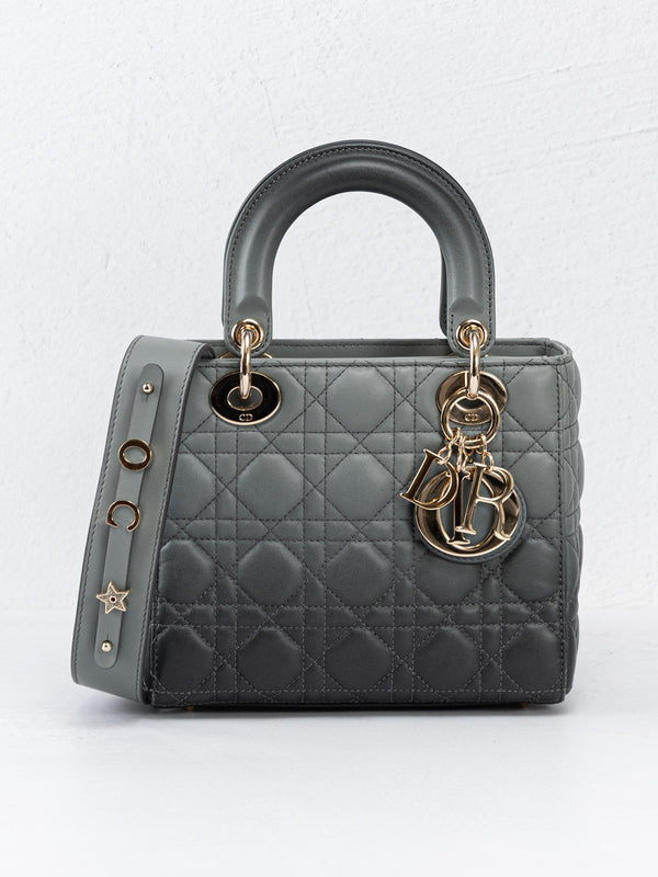Christian Dior Small My ABCDior Lady Dior Anthracite Gray