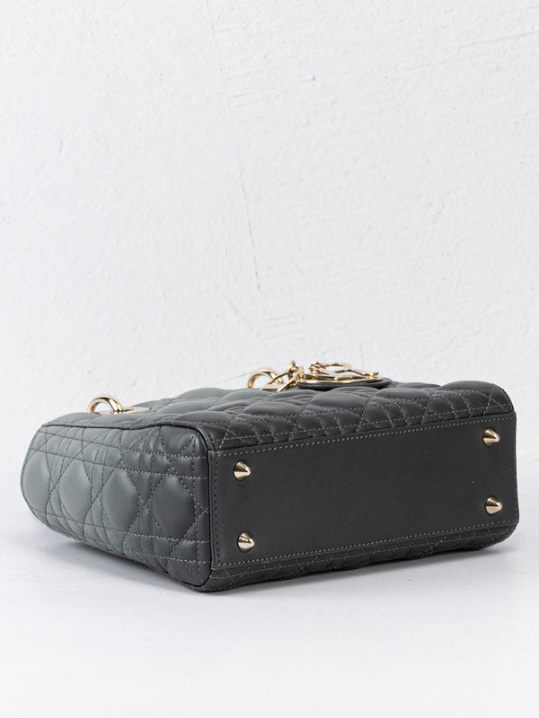 Christian Dior Small My ABCDior Lady Dior Anthracite Gray
