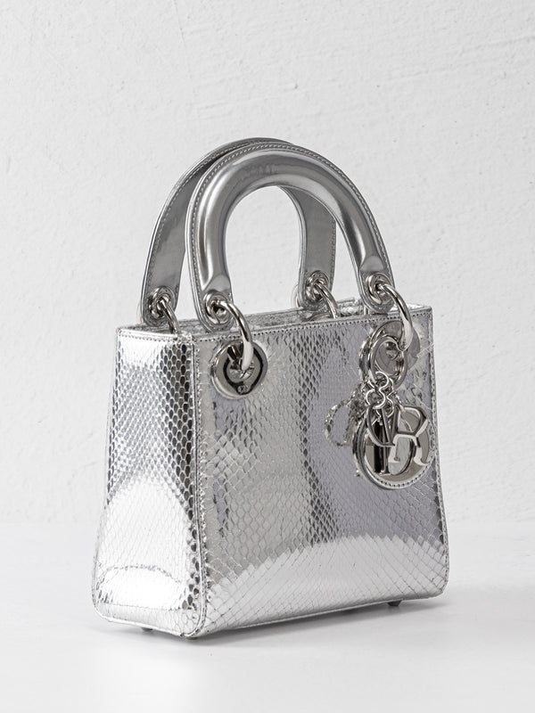 Christian Dior Metallic Python Mini Lady Dior