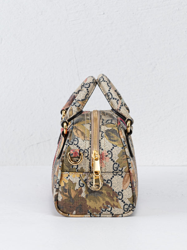 Gucci GG Supreme Ophidia Water Flora Bowler Mini
