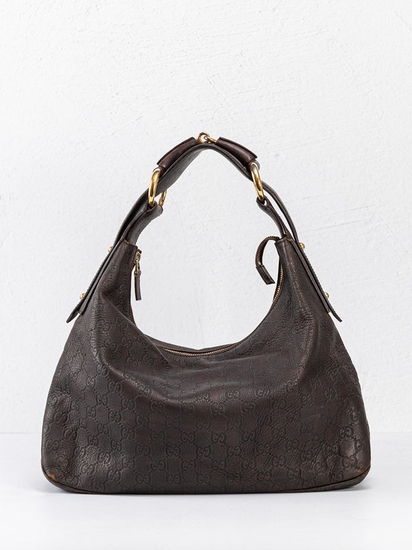 Gucci Medium Guccisima Horsebit Hobo