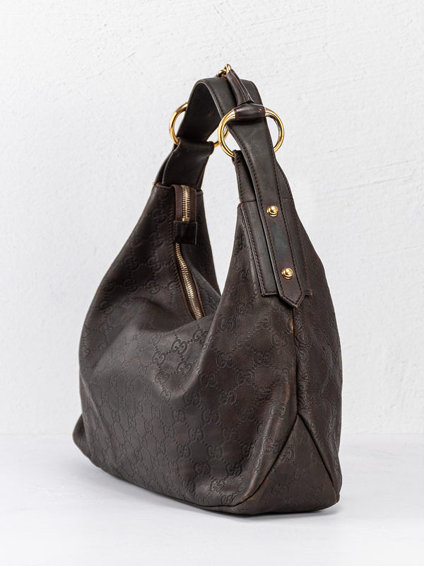 Gucci Medium Guccisima Horsebit Hobo