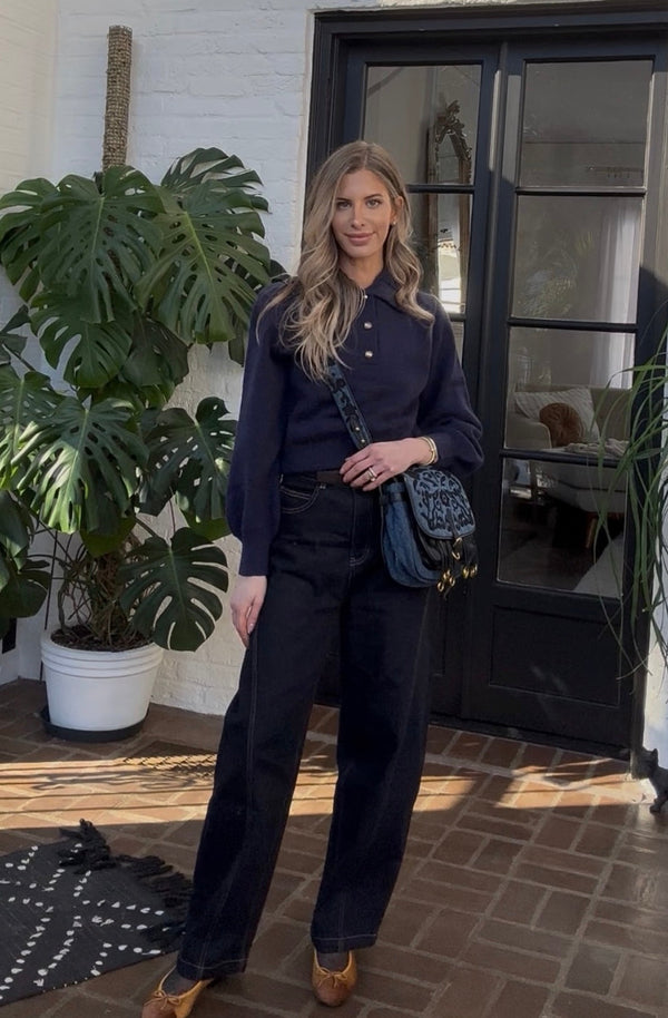 Prada Small Denim Corsaire Messenger Bag