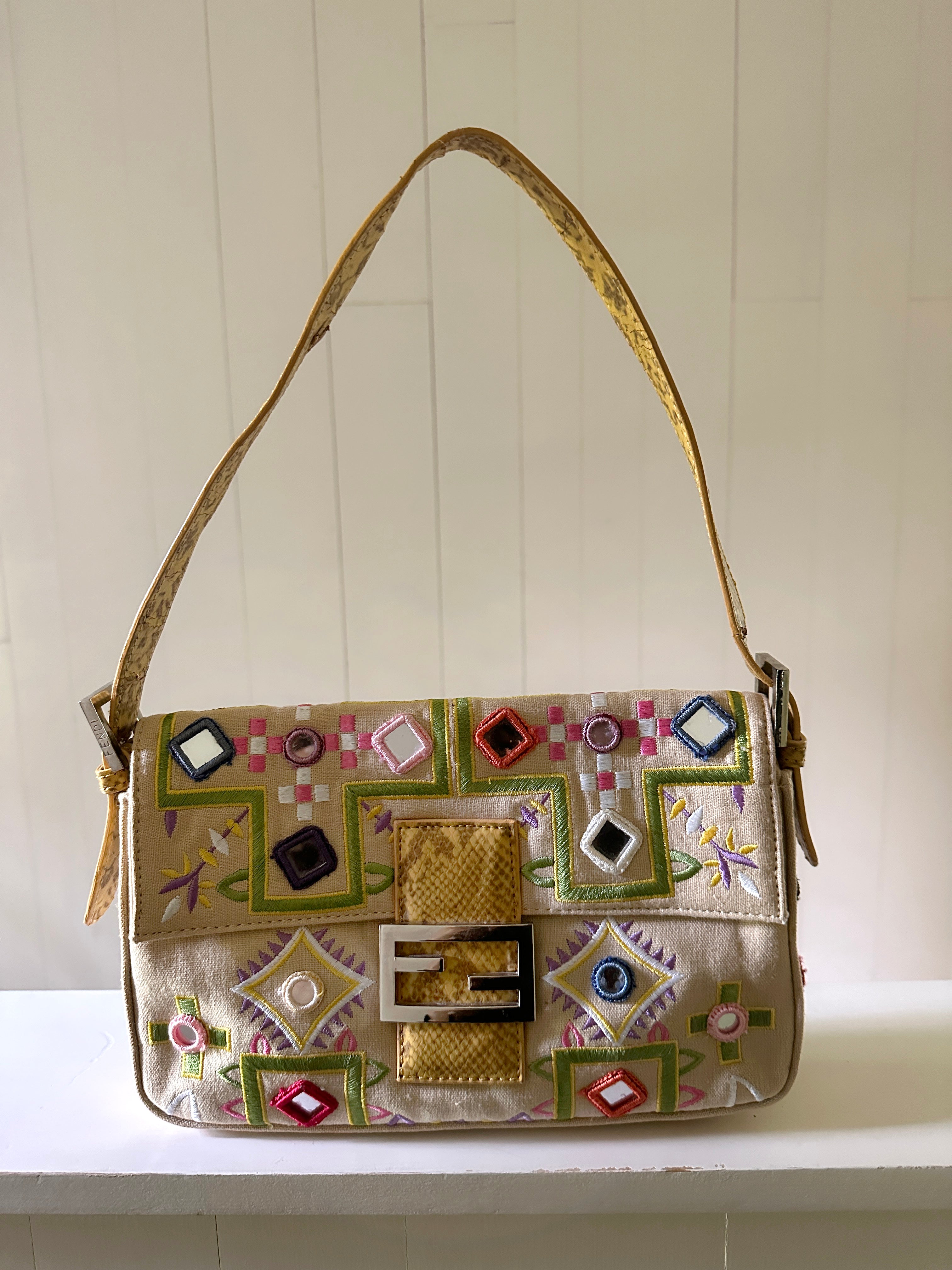 Fendi embroidered bag clearance