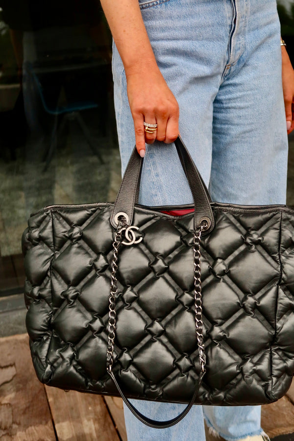 Chanel Chesterfield Lambskin Shopping Tote