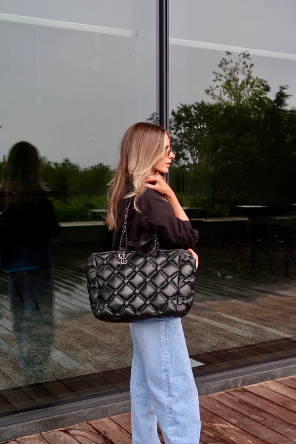 Chanel Chesterfield Lambskin Shopping Tote