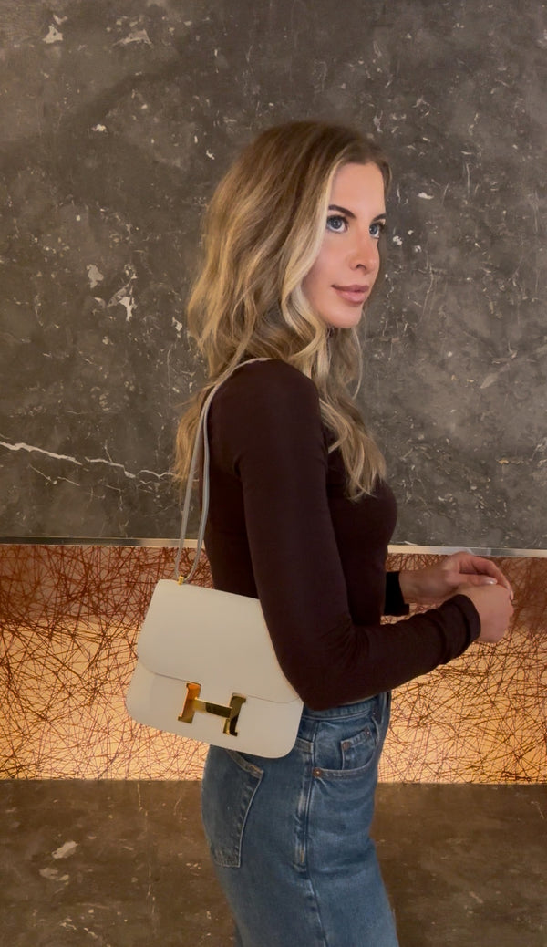 Hermès Chèvre Mysore Verso Mini Constance 18