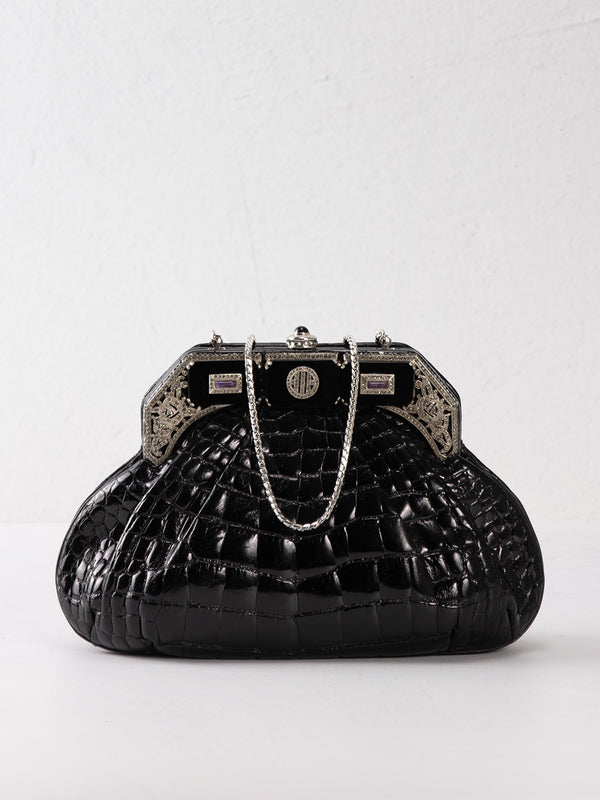 Judith Leiber Alligator Minaudière