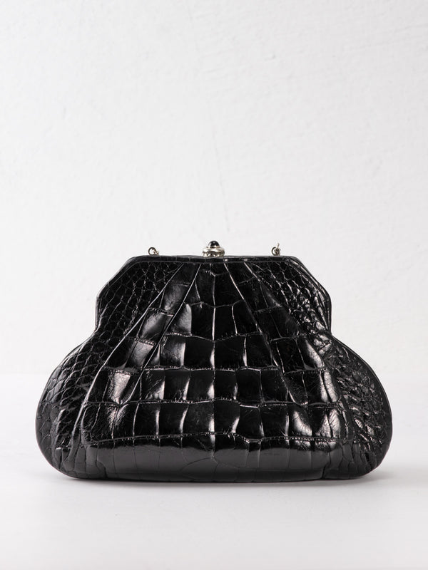 Judith Leiber Alligator Minaudière