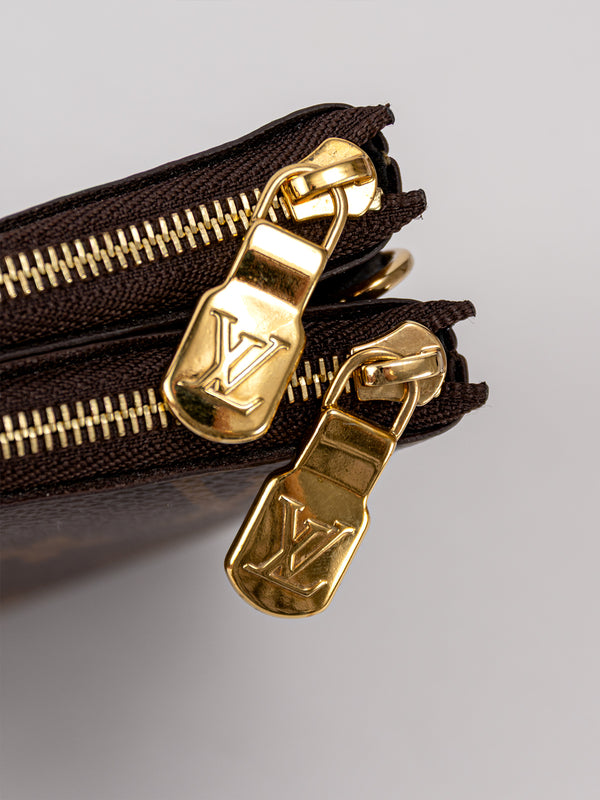 Louis Vuitton Monogram Giant Reverse Double Zip Pochette