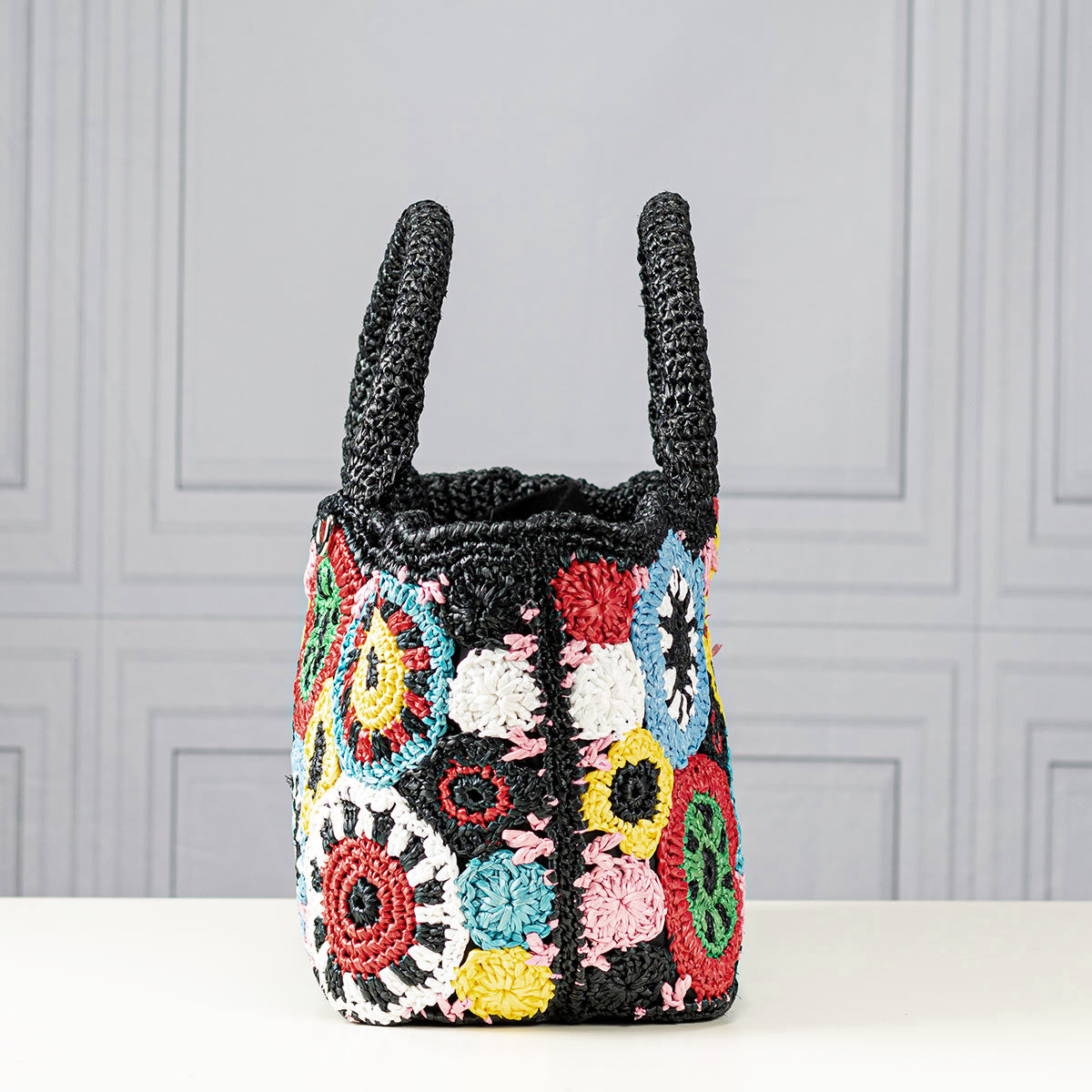 Prada Raffia Crochet Tote - Main Image