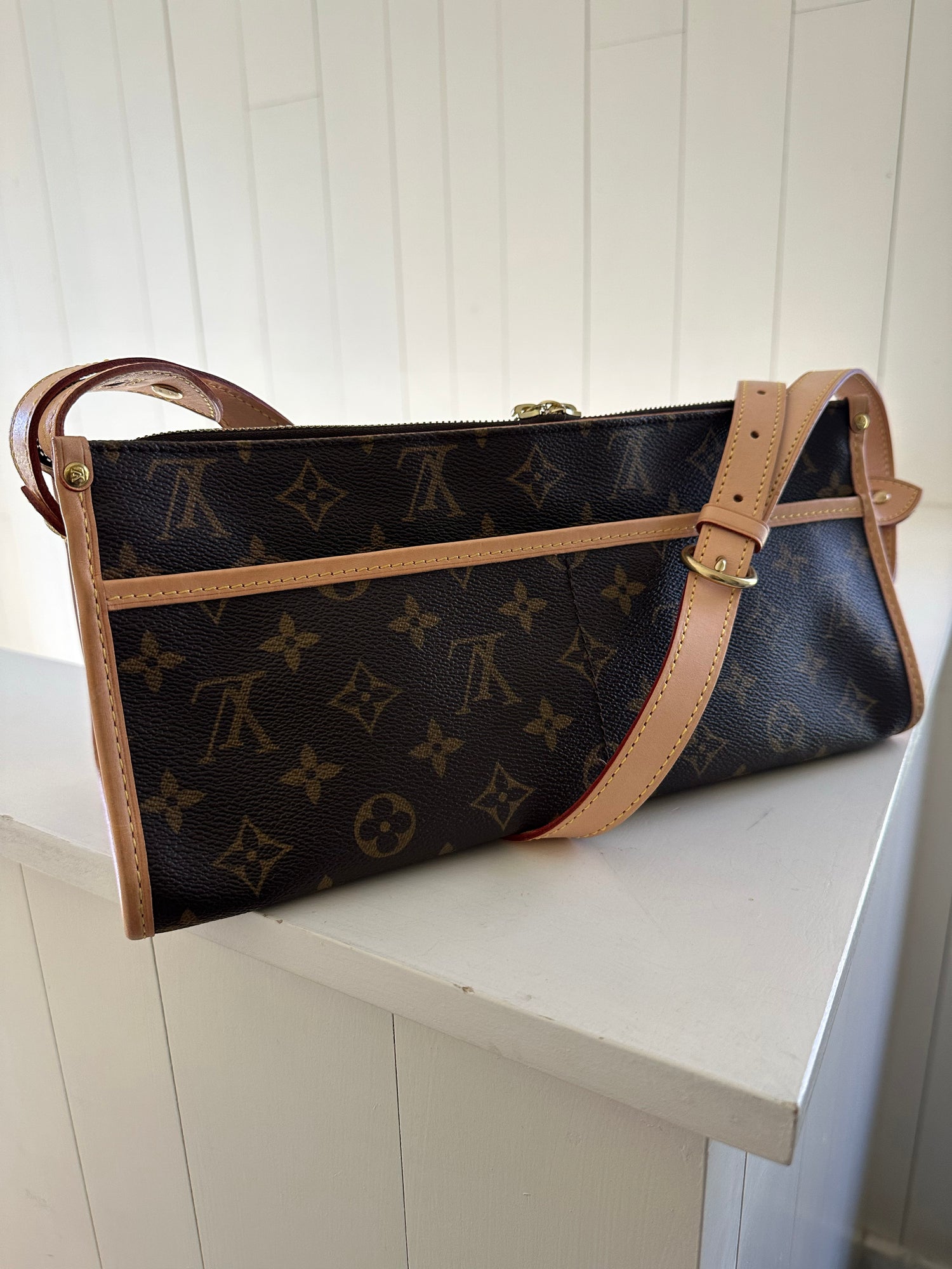 Louis Vuitton Popincourt Shoulder Bag Brown Canvas for sale online